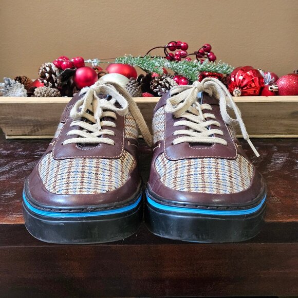 Rockport Men's Leather/Tweed Casual Shoes, Brown, Sz 13 - Picture 4 of 16